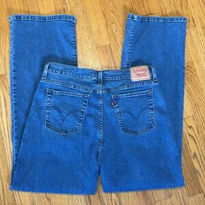 Levi's Y2K 512 Bootcut Slimming Medium Wash Stretch Blue Jeans Women 16 Vintage